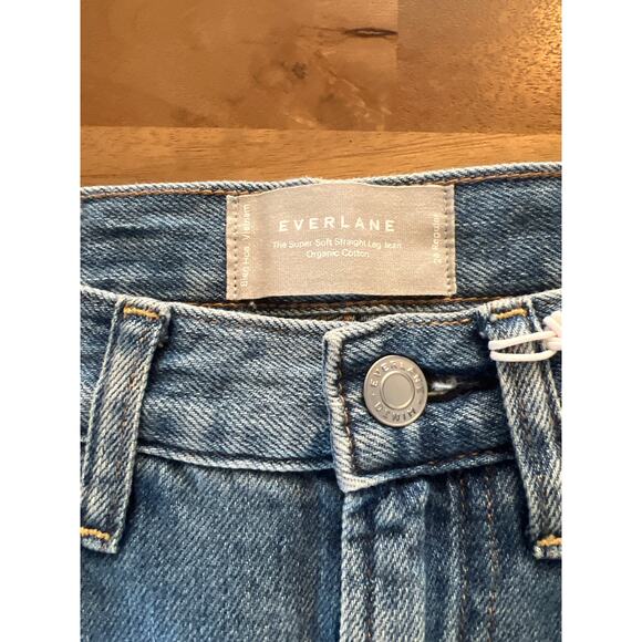 Everlane The Super-Soft Relaxed Straight Leg Jean in Vintage Light Blue 24 NWT - Picture 11 of 14